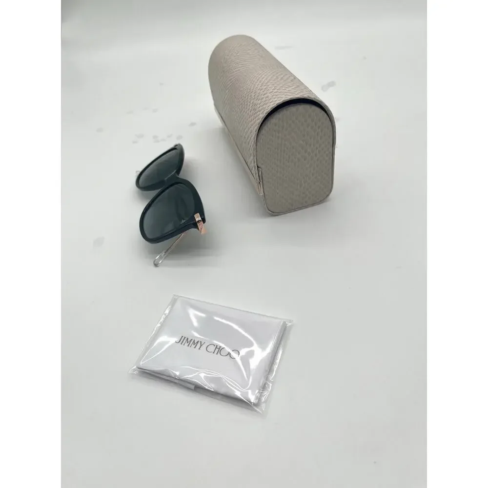 JIMMY CHOO NWOT Sunglasses with Hard Case and Cleaning Cloth